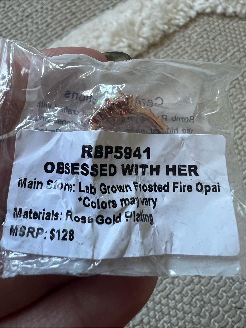 Bomb party rbp5941 obsessed with her size 8 new!! Frosted fire opal - Picture 5 of 5